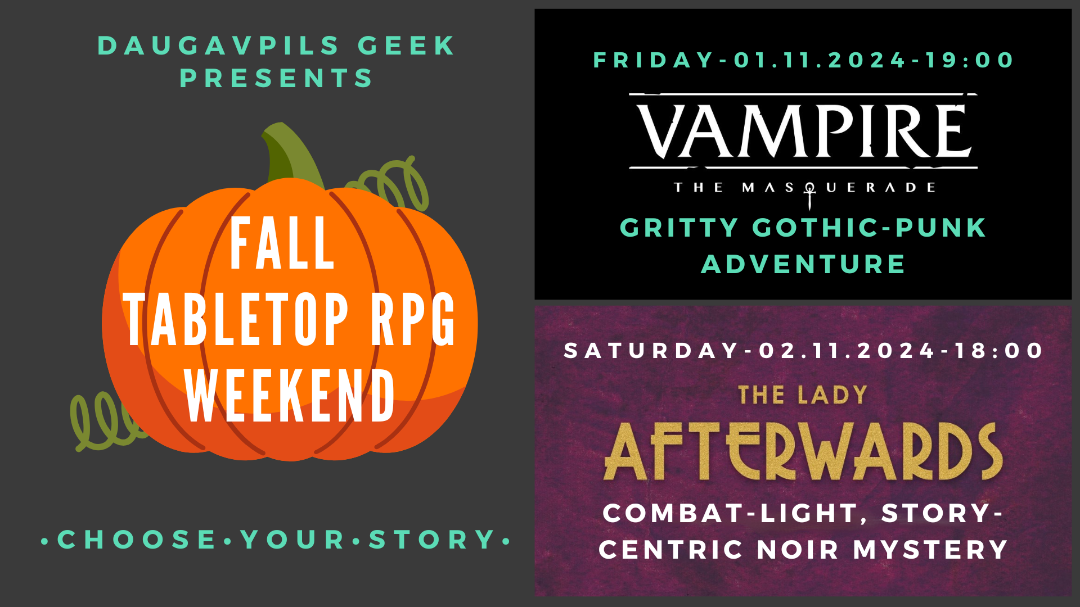 Fall Tabletop RPG Weekend